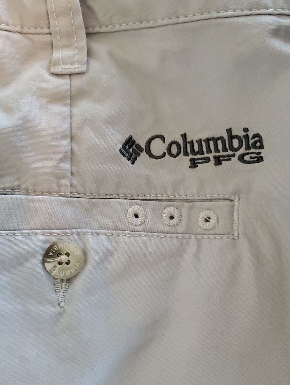 Men's COLUMBIA Shorts 100% Cotton PFG Shorts light Gray
